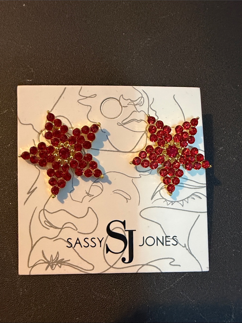 Sassy Jones Gizelle Crystal Star Earrings